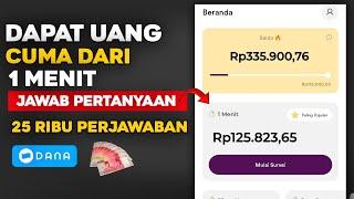 Dapat Uang  Cuma Dari 1 Menit Jawab Pertanyaan - Cara Menghasilkan Uang Dari Internet