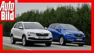 Skoda Karoq vs Opel Mokka X ( Goldenes Lenkrad 2017) Test/Review/Details