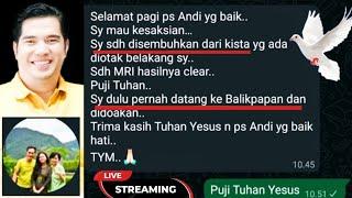 BERKAT DOA SAYA SUDAH SEMBUH DARI KISTA YG ADA DI OTAK BELAKANG, SUDAH MRI HASILNYA CLEAR PUJI TUHAN