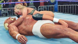 WWE 2k23: Camo Alexa Bliss (barefoot) vs Thunderlips Hulk Hogan 1/2 #intergender #wrestling