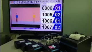 Queue Management System ( QMS ) with TV Display for Poliklinik Penawar