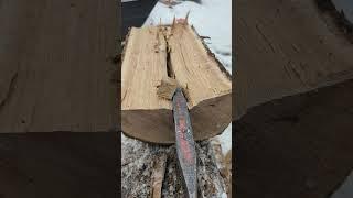 Log Splitter Satisfaction! #satisfying #shorts #sounds