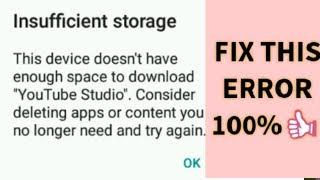 How To Fix Error Insufficient Space on the Device in Android Phone 2019 Easy steps to fix