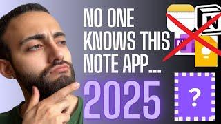 The BEST $0 Note app - SLAPS Notion, Obsidian, Apple notes... 2025