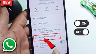 How to turn disappearing messages on or off in WhatsApp 2024 [ New Update ]