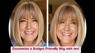 CUSTOMIZE a Budget Friendly AMAZON wig from Haircube/Kome with me!  Less than $20 !