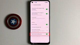 Flip to mute incoming calls on OPPO Reno7 Android 12