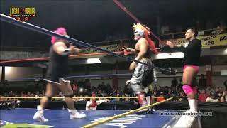 Pyscho Clown, Maximo y Mascara vs Dave, Murder y Monsther Clown - 3er Caida - 11 Febrero 2018