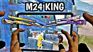 M24 KING VS  RANDOM PLAYERS | 1 VS 3 CHALLENGE | IPAD PRO 90 FPS PUBG 4-FINGERS CLAW HANDCAm