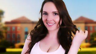 ASMR Bubbly Popular Girl FLIRTS with YOU roleplay || soft spoken Crush Confession f4a