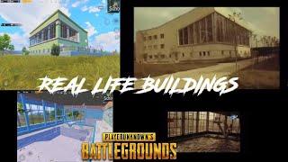 PUBG MOBILE - REAL VS INGAME BUILDINGS | PUBG MOBILE SCHOOL IN REAL LIFE #shorts