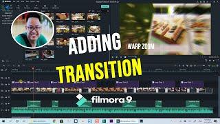 Adding TRANSITION Filmora 9 Tutorial