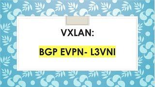 VXLAN BGP EVPN- L3VNI (Episode 2)