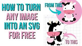 How to turn any image into an SVG for free.