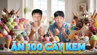 PHD - Ăn 100 Que Kem Trong 24 Giờ | Ăn Theo Đội | Eat 100 Ice Creams In 24 Hours