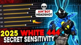 2025 White 444 Secret Sensitivity  ( AIMBOT HEADSHOT)