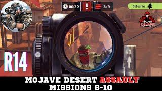 Sniper fury R14 Mojave Desert Assault Mission 6-10 | Sniper Fury gameplay | Invincible Sigog