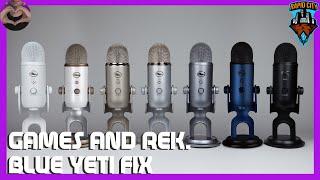 Blue Yeti Fix Cutting in/out and deeper voice