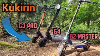 Kukirin G2 Master vs. G3 PRO vs. G4 : Electric Scooter Walk Around: Part 1