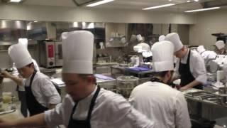 The busy kitchen at Michelin star restaurant Steirereck