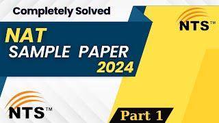 NTS NAT Sample Paper 2024 [ Completely solved ] Part 1