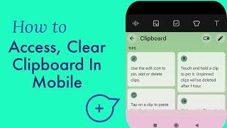 How to access, view, find, clear and use clipboard on Android mobile