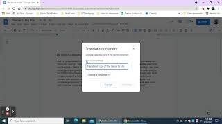 Translate Google Docs