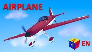 How airplanes fly for kids. Construction game: AIRPLANE educational cartoon for children