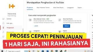 BISA 1 HARI! Berapa Lama Proses Peninjauan AdSense YouTube? Peninjauan Monetisasi YouTube Cepat