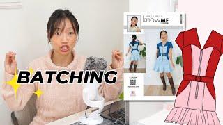 I tried sewing as quickly as I could  (ME2066 sewing tutorial behind the scenes)