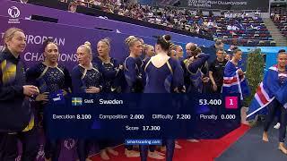 Sweden - 2024 TeamGym European silver medallists, women's team