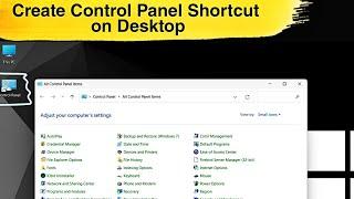 How To Create Control Panel Shortcut on Desktop in Windows 11