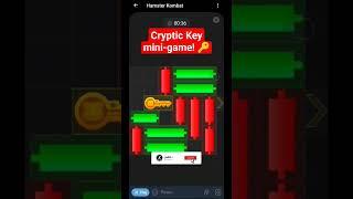 Cryptic Key mini-game!  11/9/24 #hamstercombat #CrypticKey #minigame