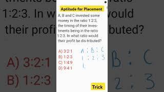 Ratio and Proportion  #2 Aptitude for campus placement