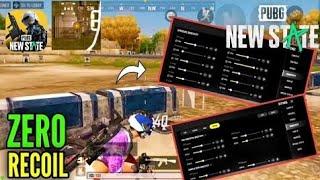 BEST SENSITIVITY SETTINGS FOR ZERO RECOIL IN PUBG NEW STATE MOBILE - TIPS & TRICKS - FULL GUIDE