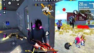 FREE FIRE Solo Vs Squad Full Gameplay Woodpecker+Mp40 25Kills Poco x3 pro- Garena free fire