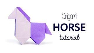 Origami Horse Tutorial - DIY - Paper Kawaii