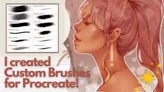 I created a Custom Brush for Procreate | Basic Brush | This is how I use them to create my art