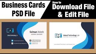  how to make business cards in photoshop | Download PSD File |