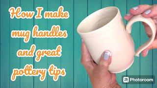 How I make mug handles and other pottery tips and tricks you don’t want to miss!