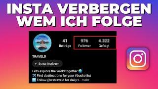 Instagram verstecken wem ich auf Instagram folge / wer mir folgt?