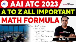 AAI ATC Maths Formula | A to Z Most Important Formulas | AAI ATC Maths Important Formulas | Atul Sir