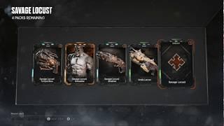 Gears of War 4 - SAVAGE LOCUST GEAR  PACK OPENING (LEGENDARY)