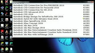 All AutoDesk Softwares Product Keys 2016[FREE+100% Working]