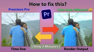 Premiere Pro: Export Colors looks Different || Colors Change After Render in Premiere Pro (fix this)