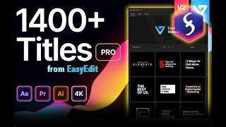 Titles Pro V2 - Amazing Templates for Premiere and After Effects!