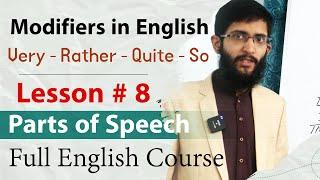 Lesson 8 Use of Modifiers in English | Premodifiers | Learn English Full Course