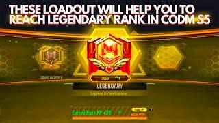 LOADOUTS that helped me reach LEGENDARY rank in CODM | SEASON 5