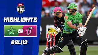 Melbourne Stars v Sydney Sixers | KFC BBL|13