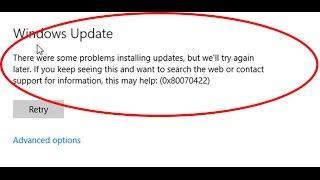 how to fix windows update error 0x80070422 in windows 10